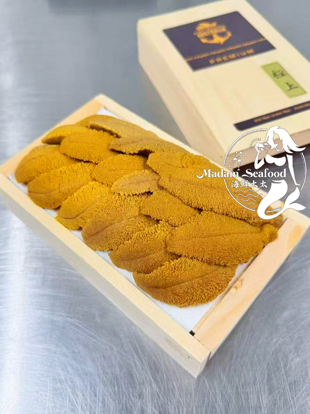 Victorian Giant Sea Urchin Roe (Gold Leaf Tall Tray)