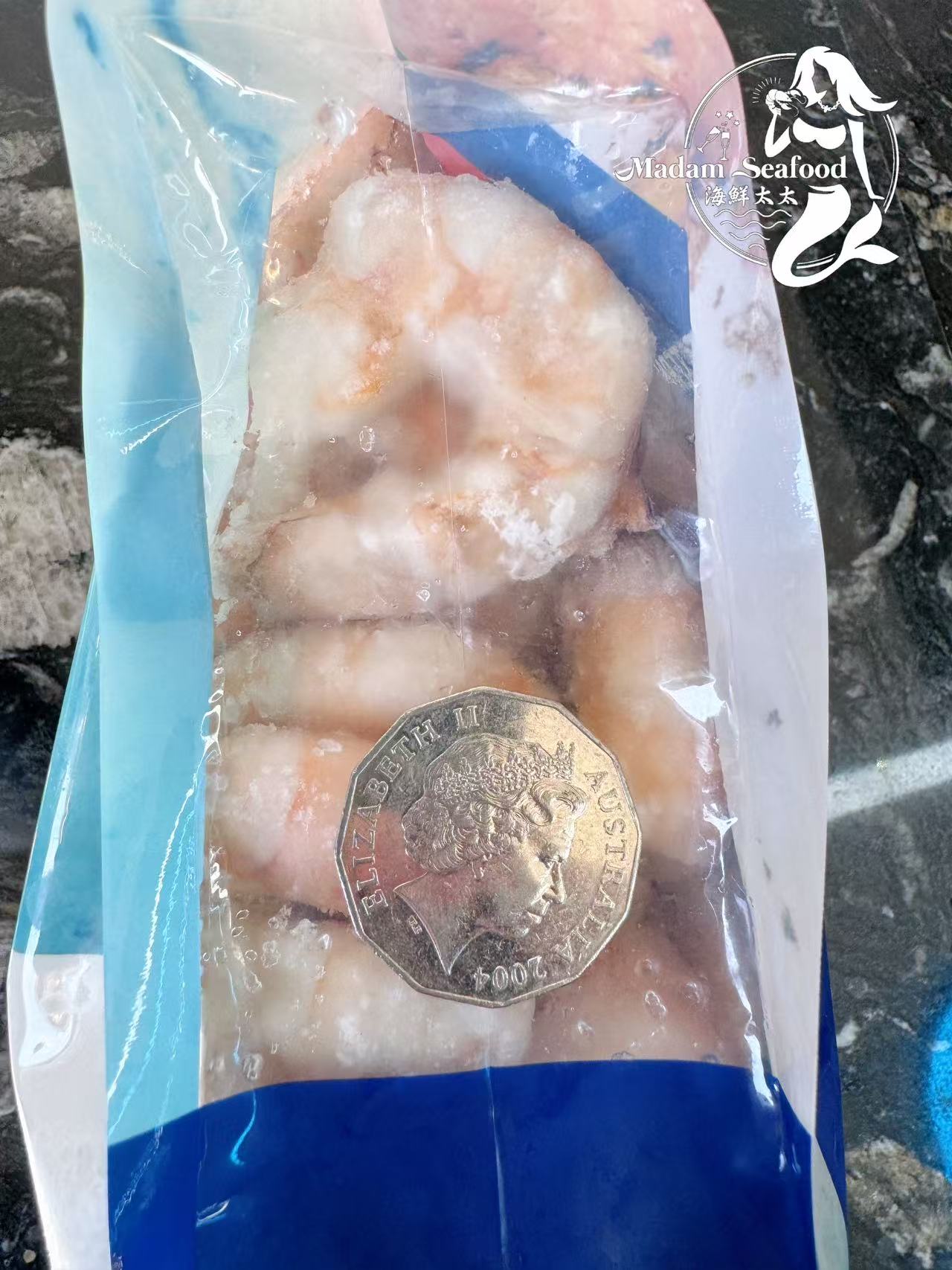 West Australian Wild Caught King Prawns Meat (Raw) (Frozen)