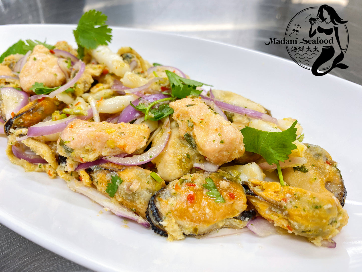 Thai Style Seafood Salad【泰式海鲜沙拉】(cooked)