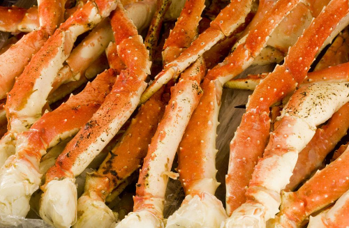 Wild-Caught Russian Red King Crab Legs (Frozen)